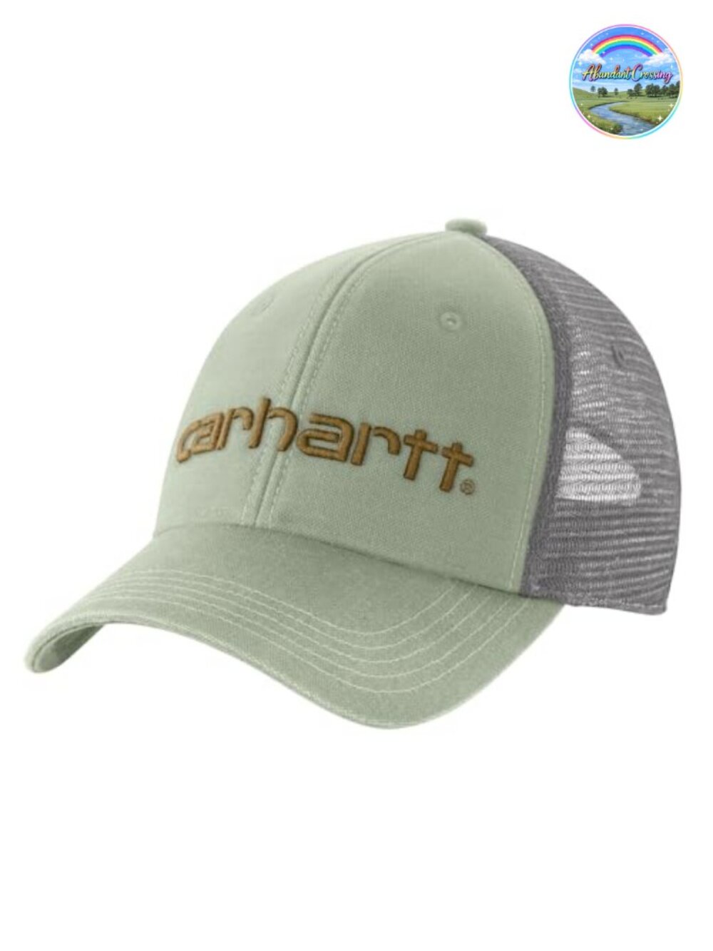 Carhartt Canvas Mesh-Back Logo Graphic Baseball Cap Adjustable